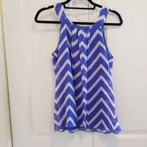 Blue & White halter